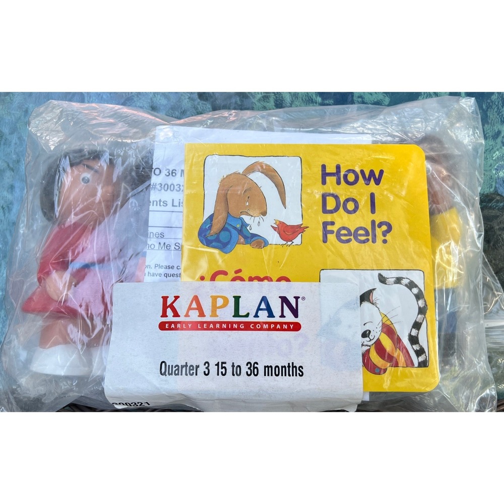 Toddler Emotion Figurines - Set of‎ 4 With Book